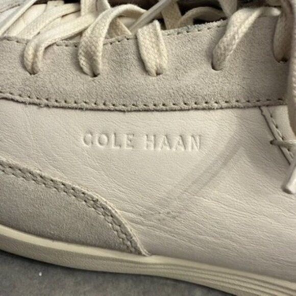 Cole Haan Grand.OS White Leather & Suede Sneakers – Men’s Size 11.5M - Picture 5 of 11
